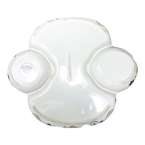 Orchard Medley by Princess House Ceramic Serving Tray Vintage Circa 1980s - Picture 7 of 9